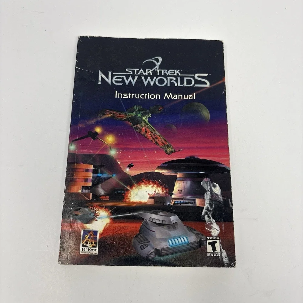 Star Trek Invasion Strategy Guide PS1 + New Worlds PC Manual Vintage 2000 Lot